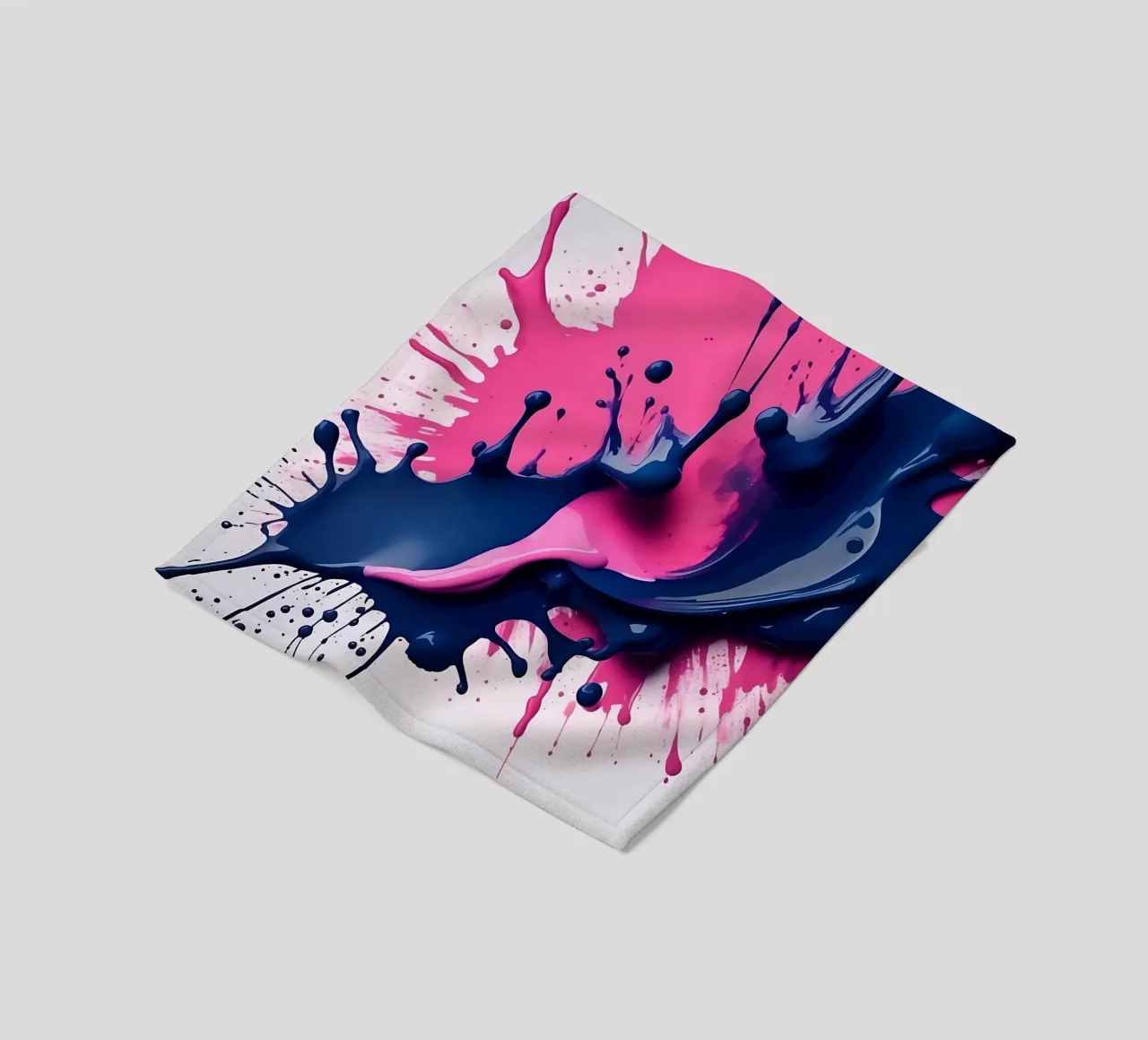 Schizzi di colore_4 coperta in pile da Pink- und LoveArt by LK