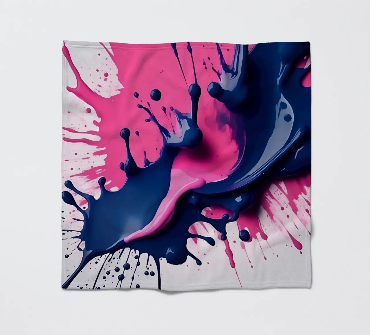 Schizzi di colore_4 coperta in pile da Pink- und LoveArt by LK