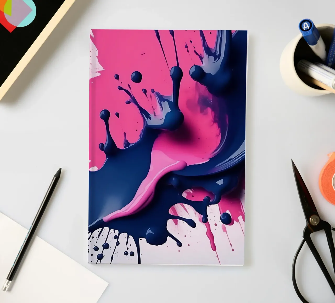 Colour splash_4 notebook by Pink- und LoveArt by LK