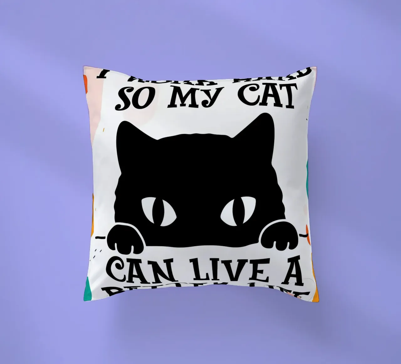 Mi gato puede vivir mejor cojín de Bartosz Powalka