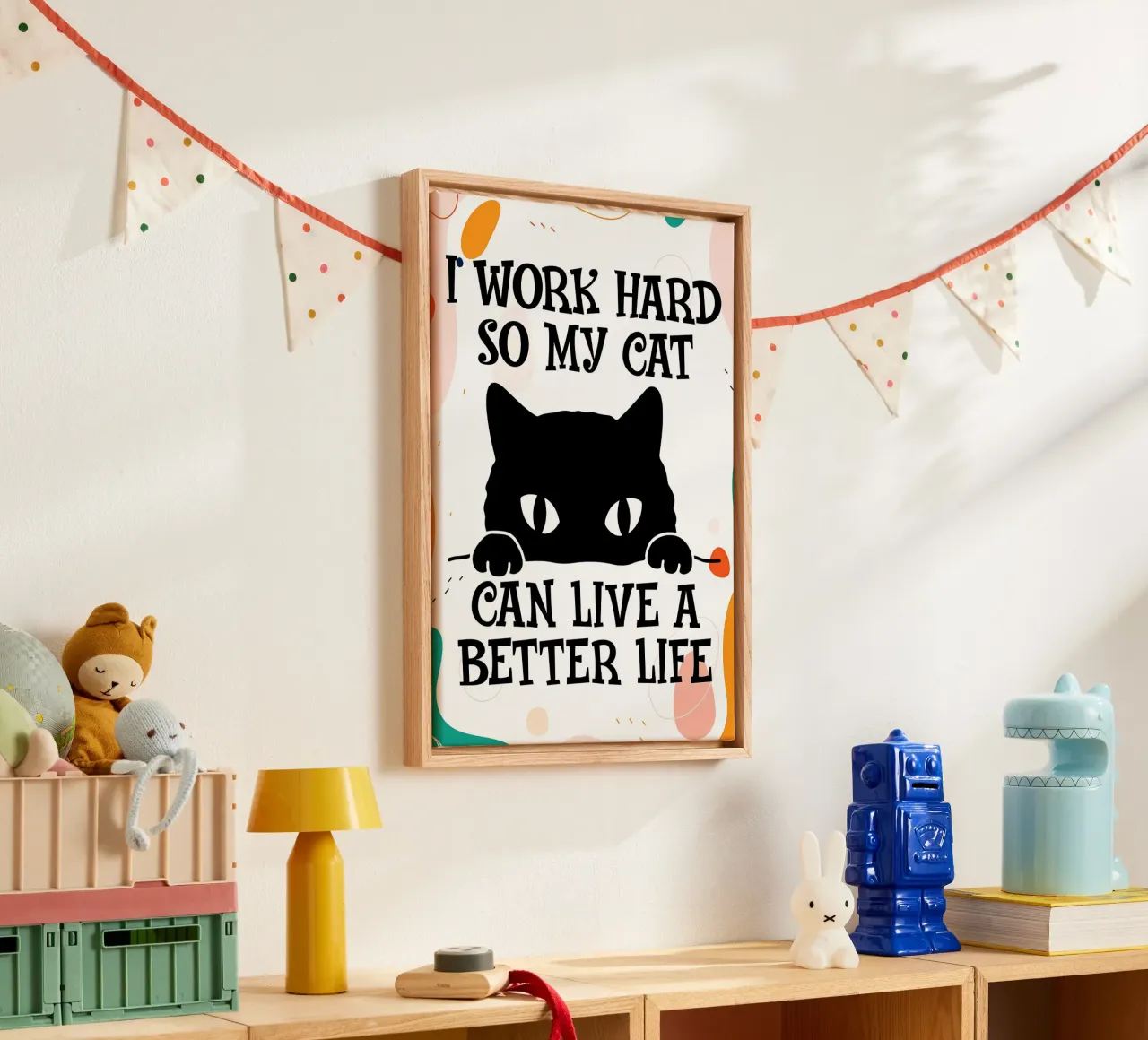 My Cat Can Live Better canvas by Bartosz Powalka