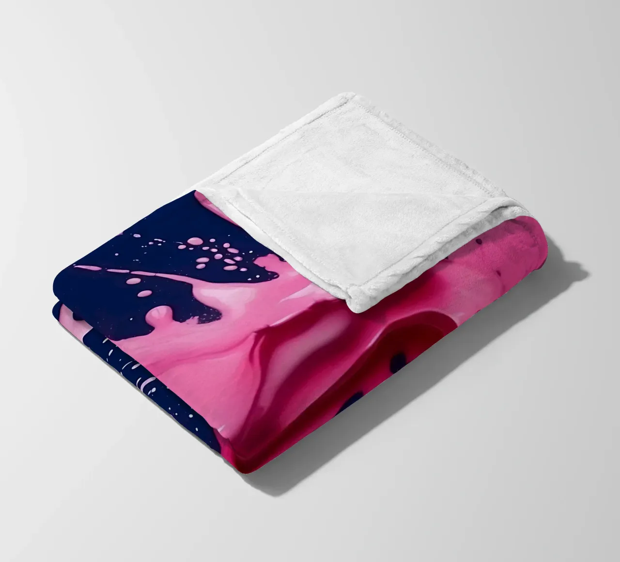 Schizzi di colore_5 coperta in pile da Pink- und LoveArt by LK