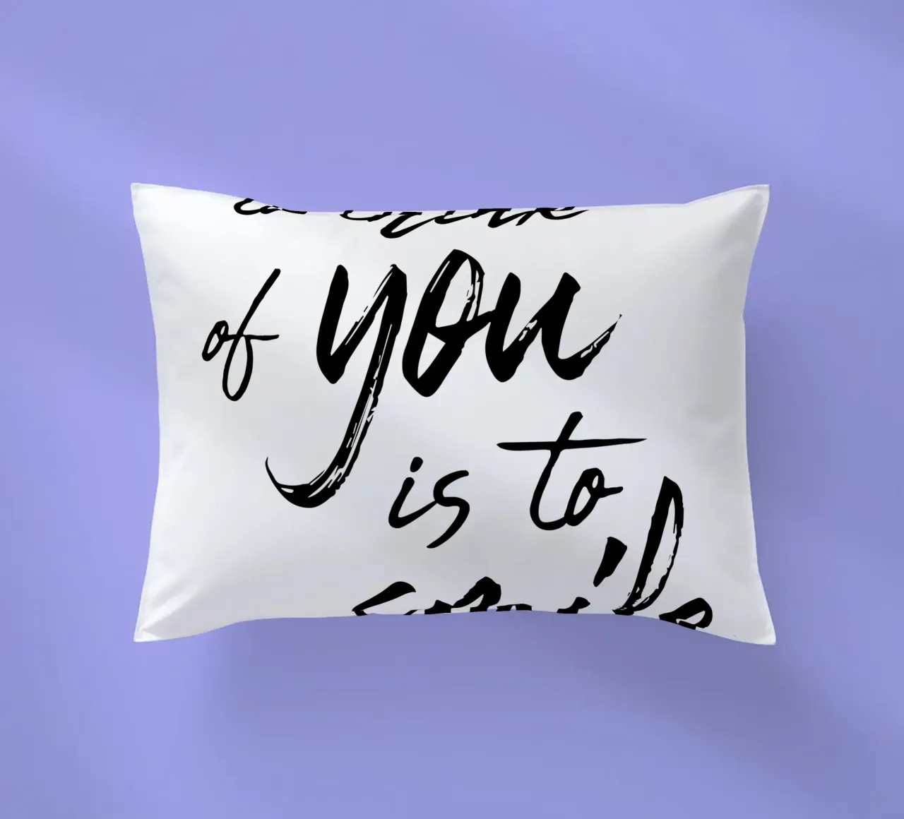 To Think Of You Is To Smile cuscino da Typo Designs