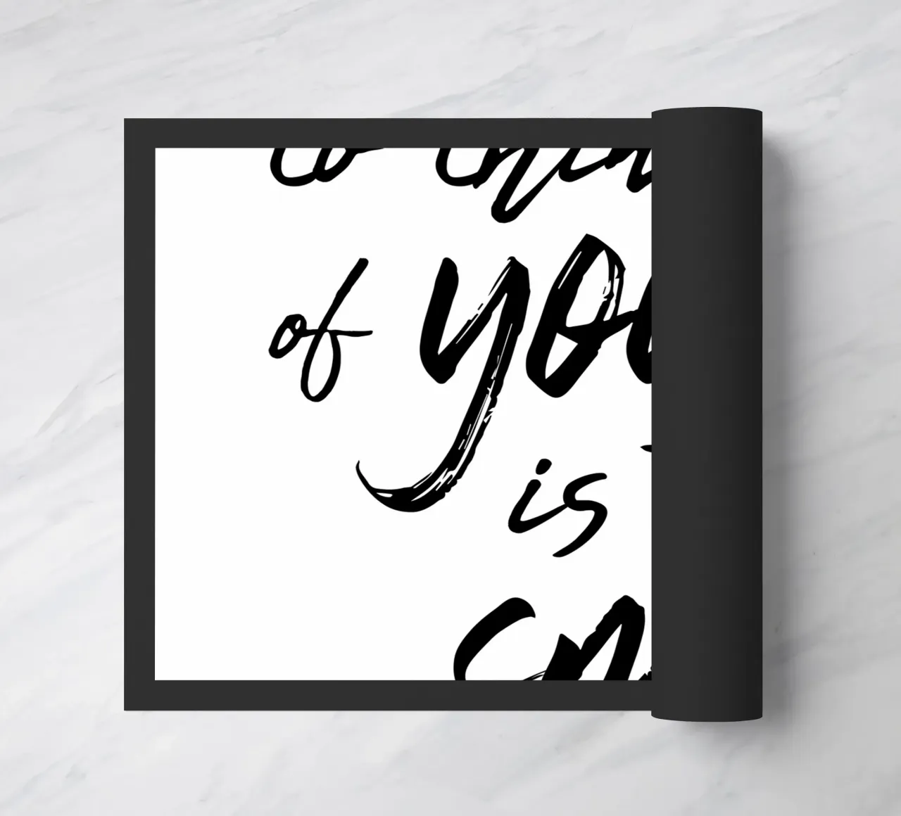 To Think Of You Is To Smile felpudo de Typo Designs