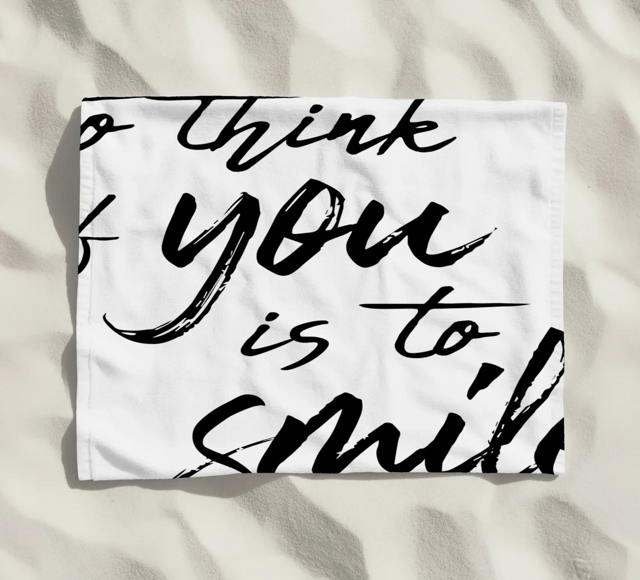 To Think Of You Is To Smile telo mare da Typo Designs