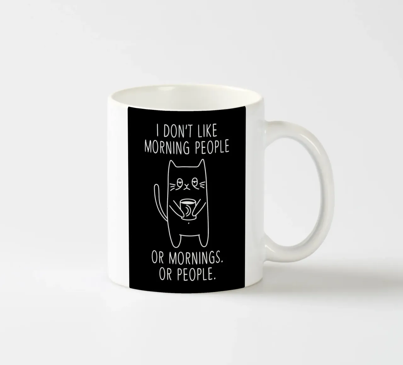 Mattina da gattino lunatico tazza in ceramica da Bartosz Powalka