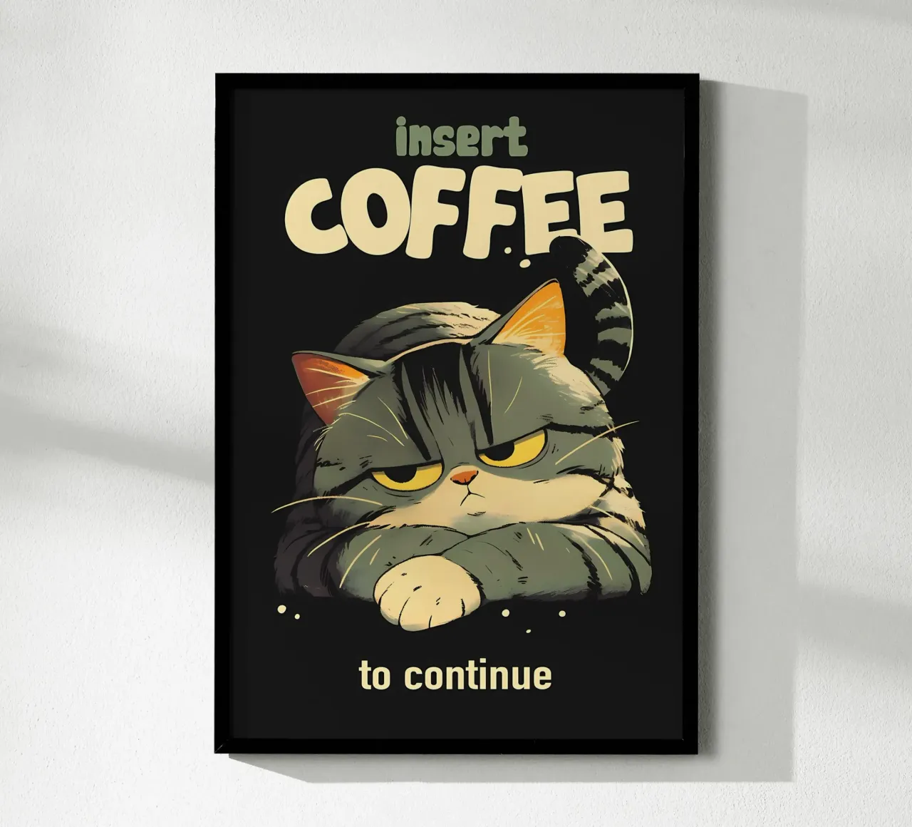 Un gatto carino vuole il caffè carta hahnemühle da Bartosz Powalka