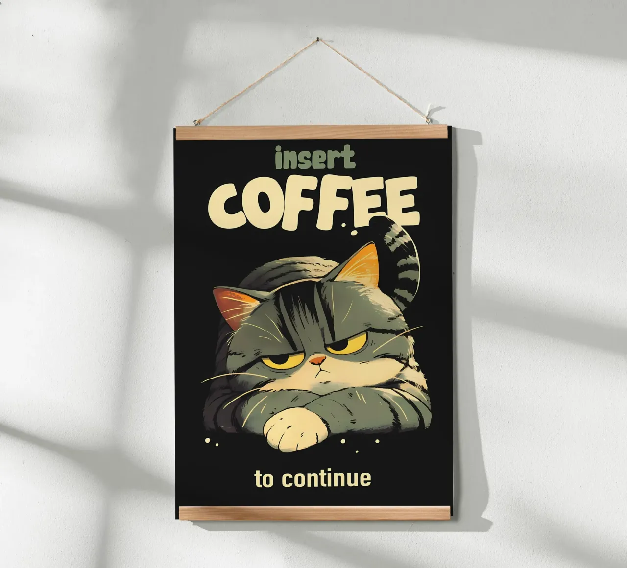 Un gatto carino vuole il caffè carta hahnemühle da Bartosz Powalka