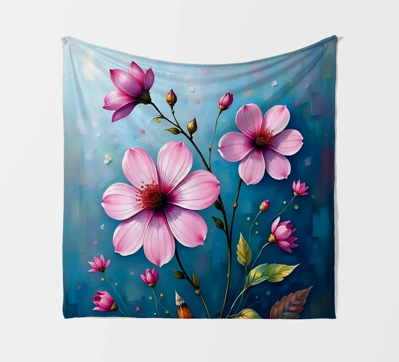 Blumen_1 coperta in pile da Pink- und LoveArt by LK