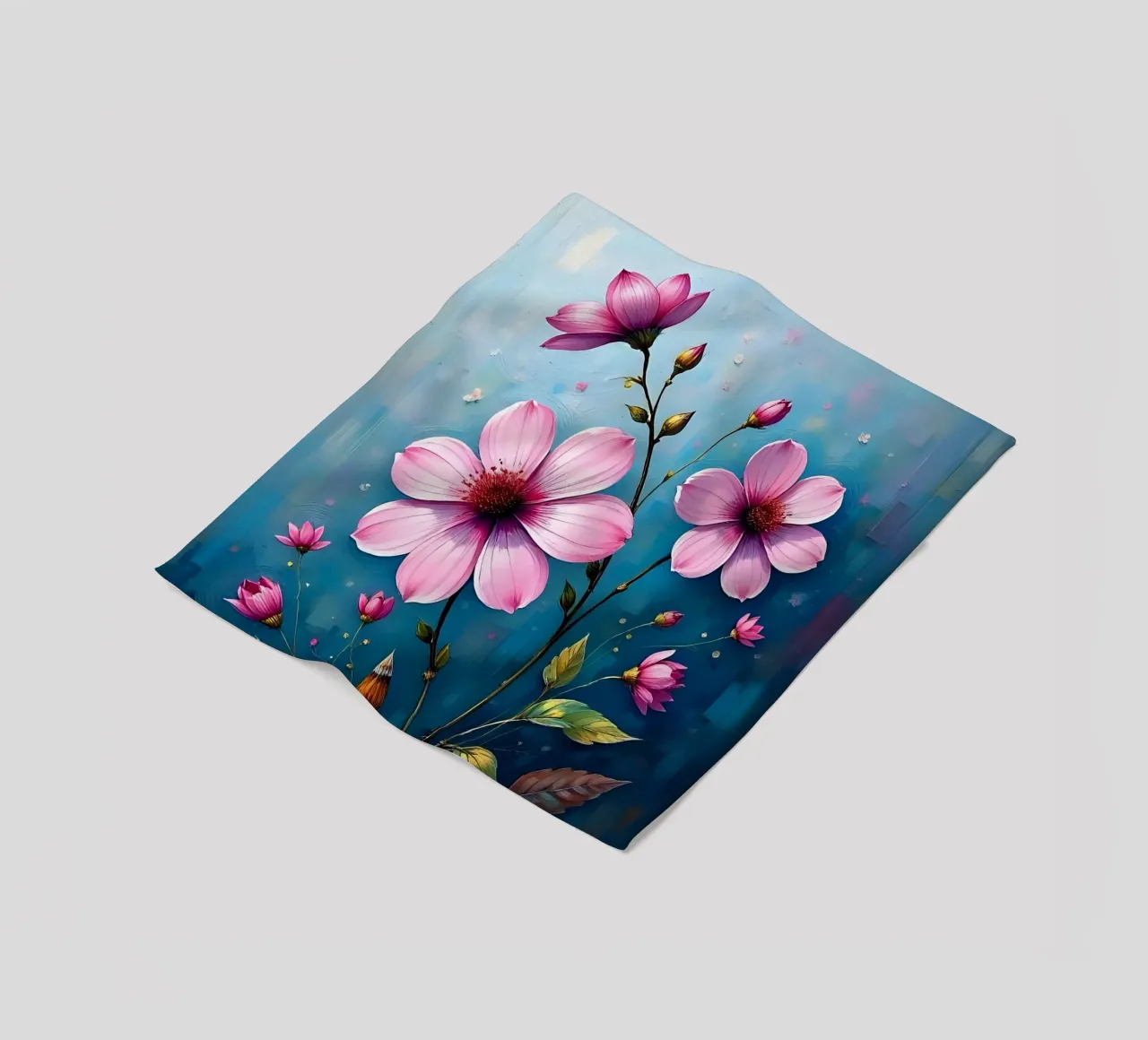 Blumen_1 coperta in pile da Pink- und LoveArt by LK