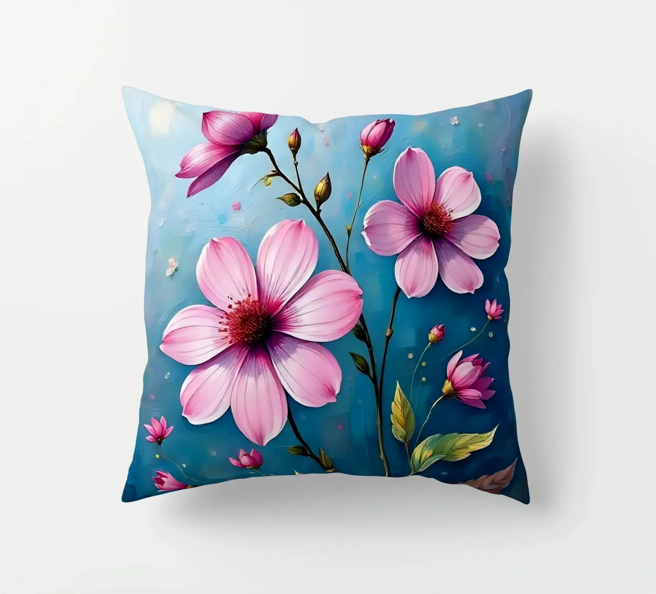 Blumen_1 cuscino da Pink- und LoveArt by LK