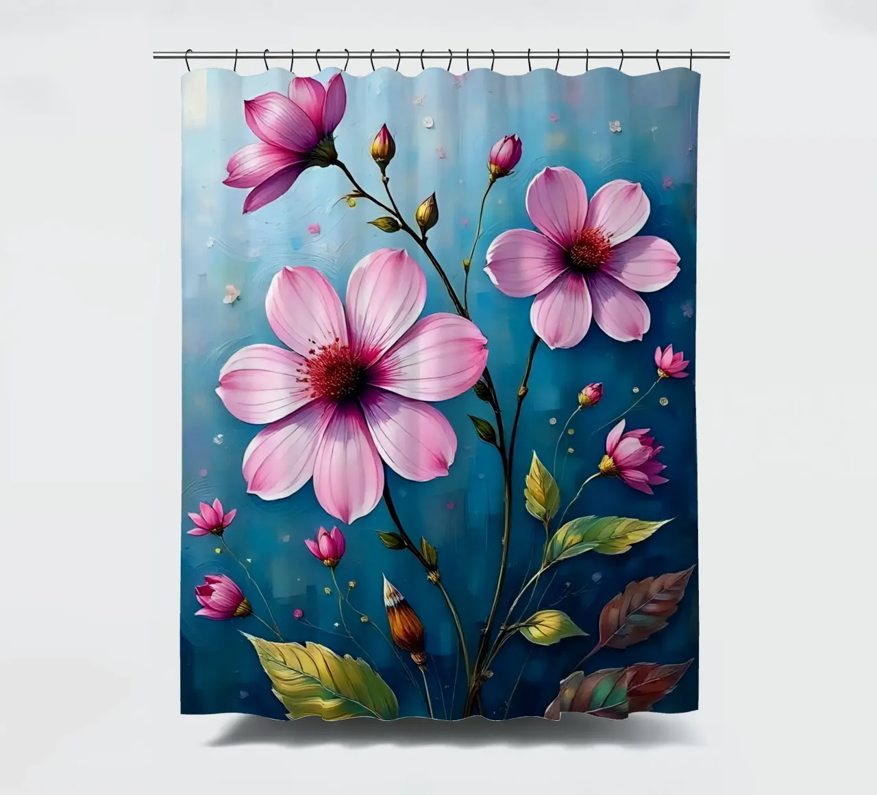 Blumen_1 tenda da doccia da Pink- und LoveArt by LK