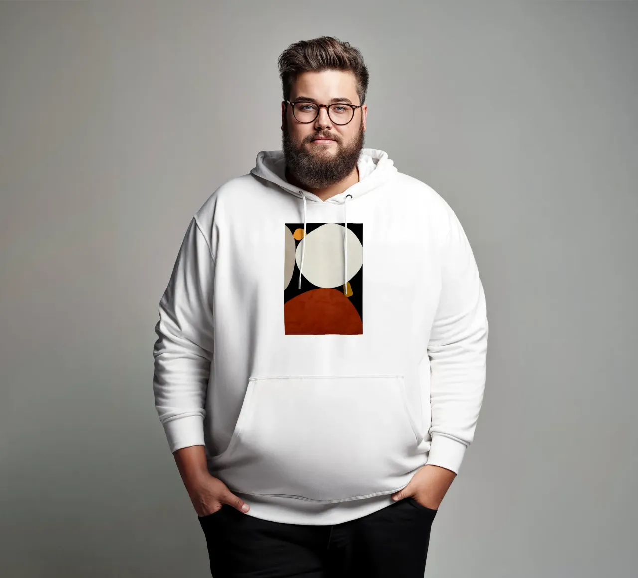 FORME ORGANICHE ASTRATTE felpa con cappuccio da Aiden Garcia