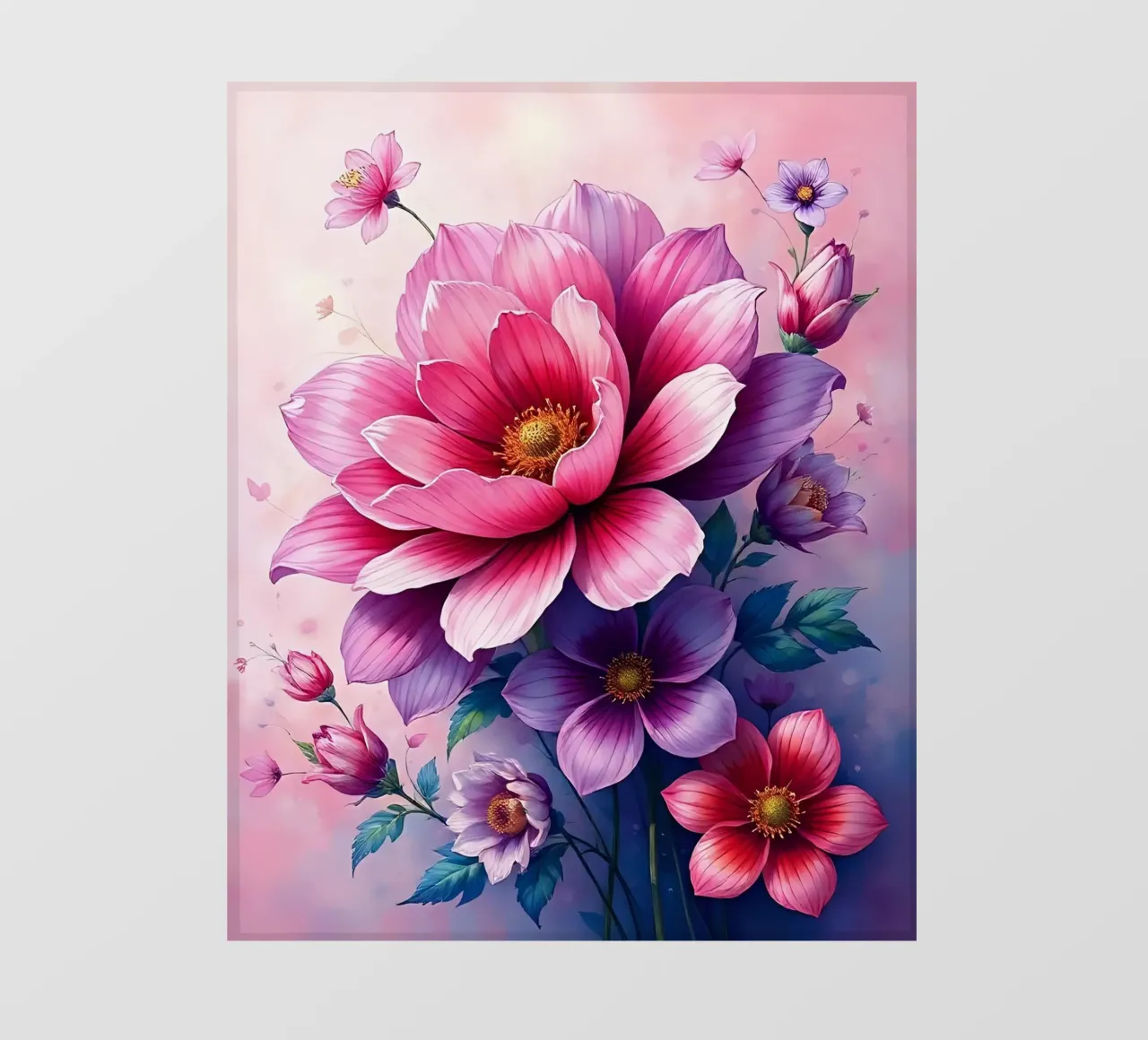 Blumen_2 telo in pvc da Pink- und LoveArt by LK