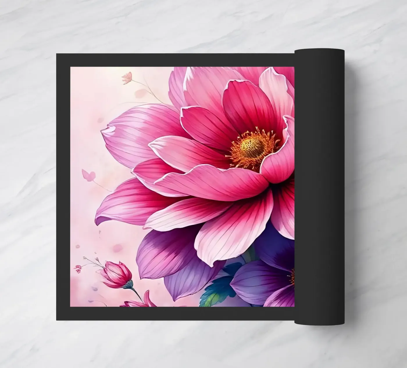 Blumen_2 doormat by Pink- und LoveArt by LK