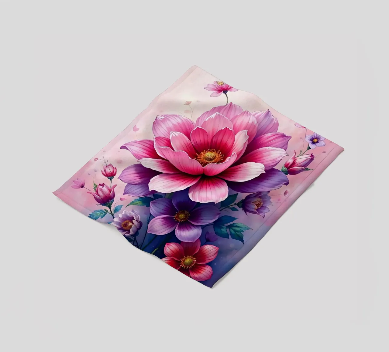 Blumen_2 coperta in pile da Pink- und LoveArt by LK
