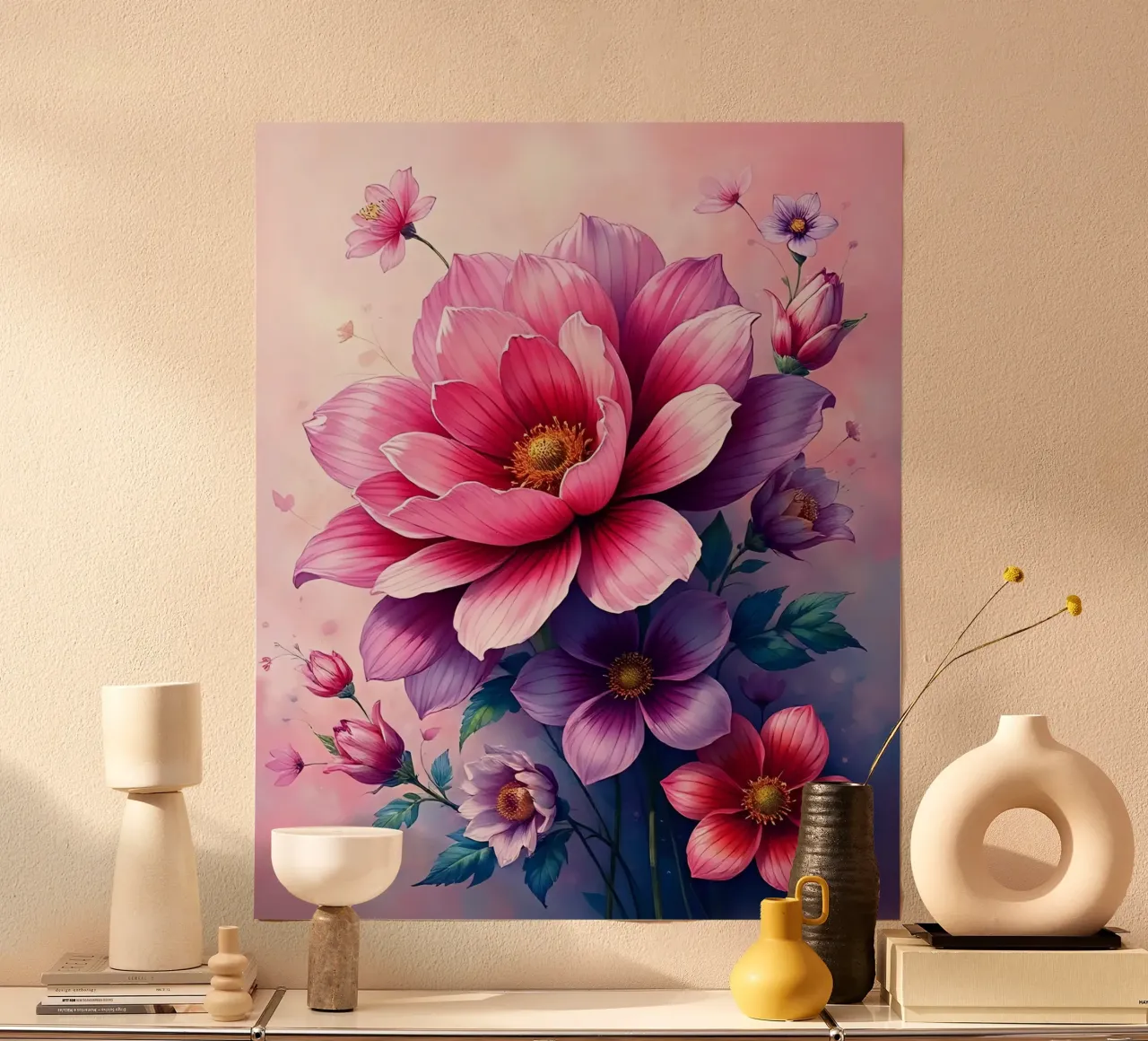 Blumen_2 poster da Pink- und LoveArt by LK