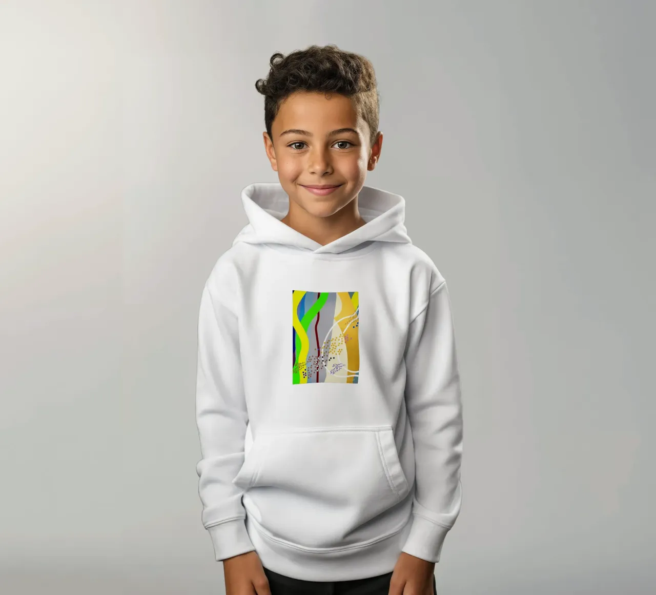 Abstract illustrations kids hoodie by Aiden Garcia