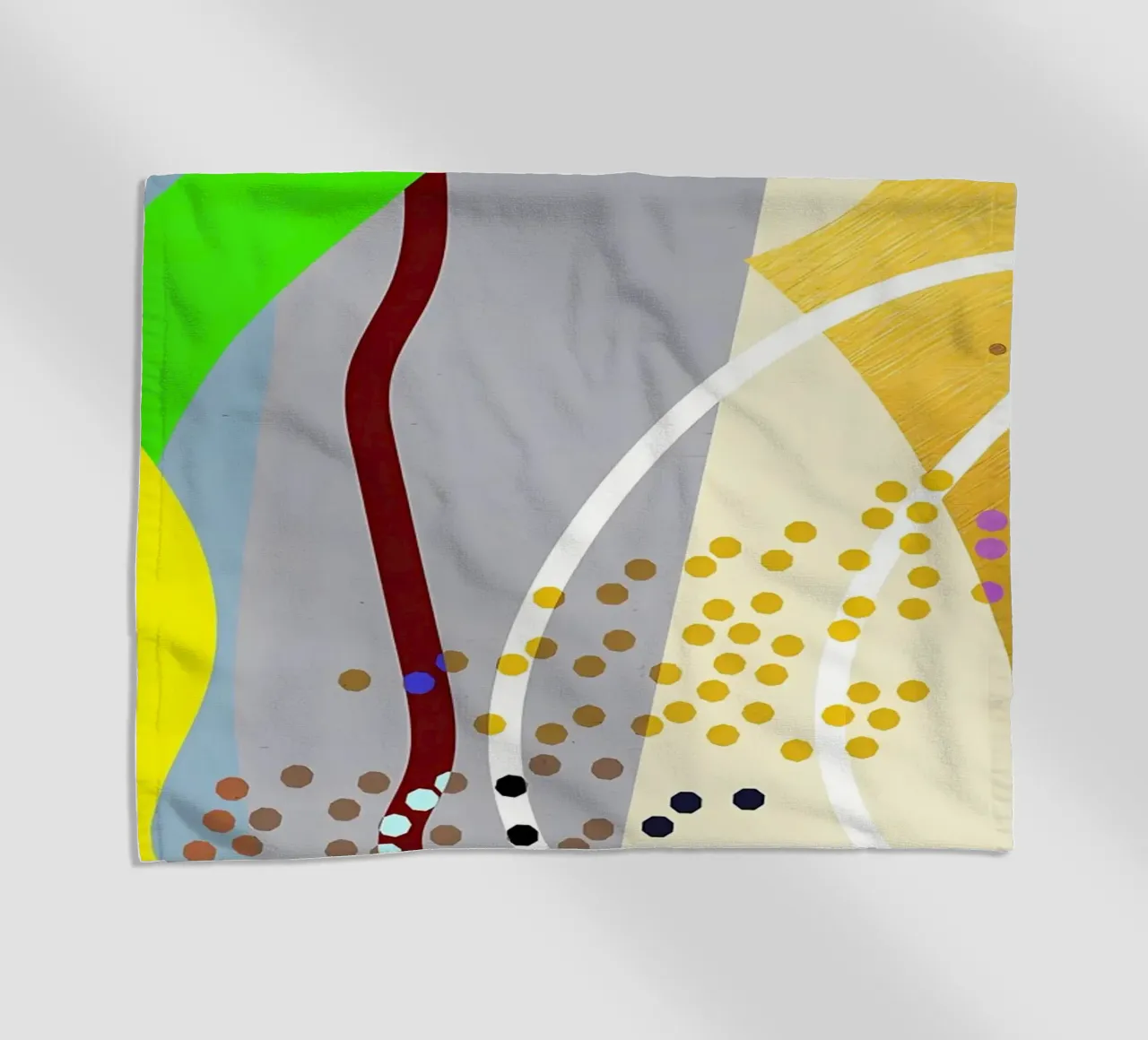 Abstract illustrations beach towel by Aiden Garcia