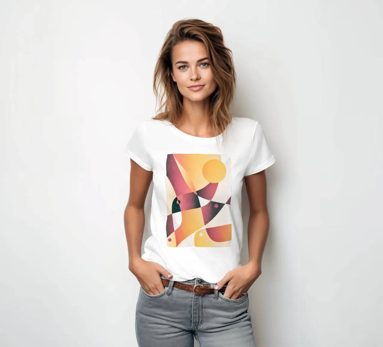 Good Morning women's fitted t-shirt by Aiden Garcia