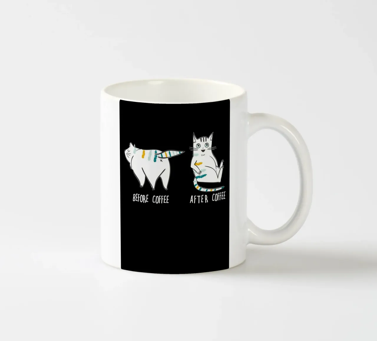 Prima del caffè Dopo il caffè tazza in ceramica da Bartosz Powalka