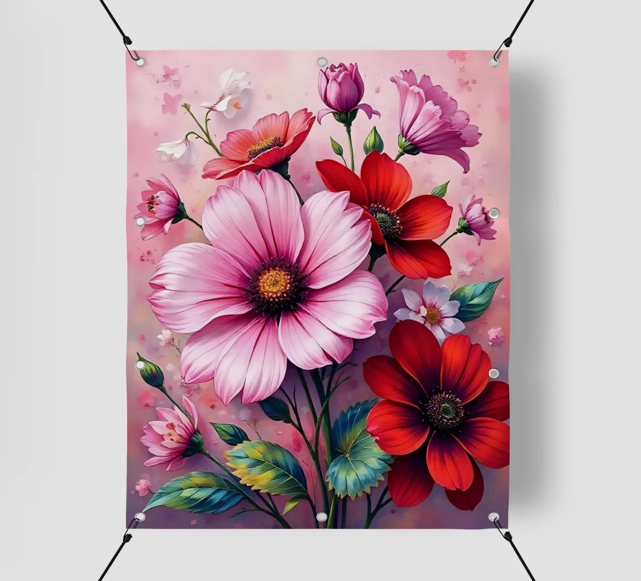 Blumen_3 telo in pvc da Pink- und LoveArt by LK