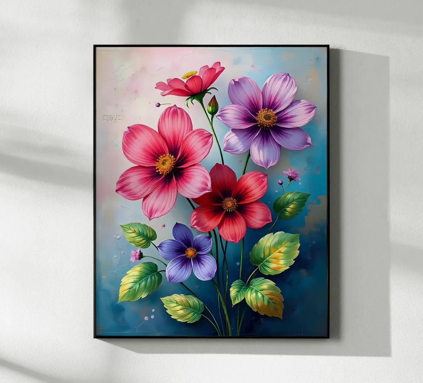 Blumen_4 Acryl-Glas von Pink- und LoveArt by LK