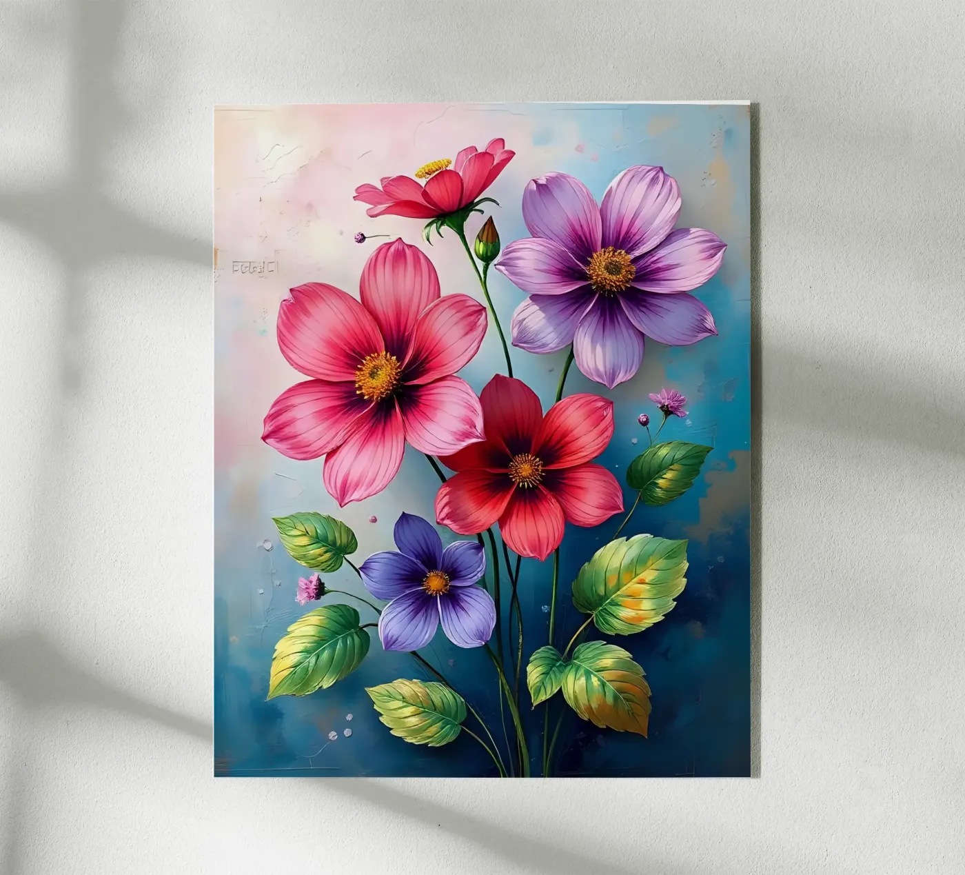 Blumen_4 Acryl-Glas von Pink- und LoveArt by LK