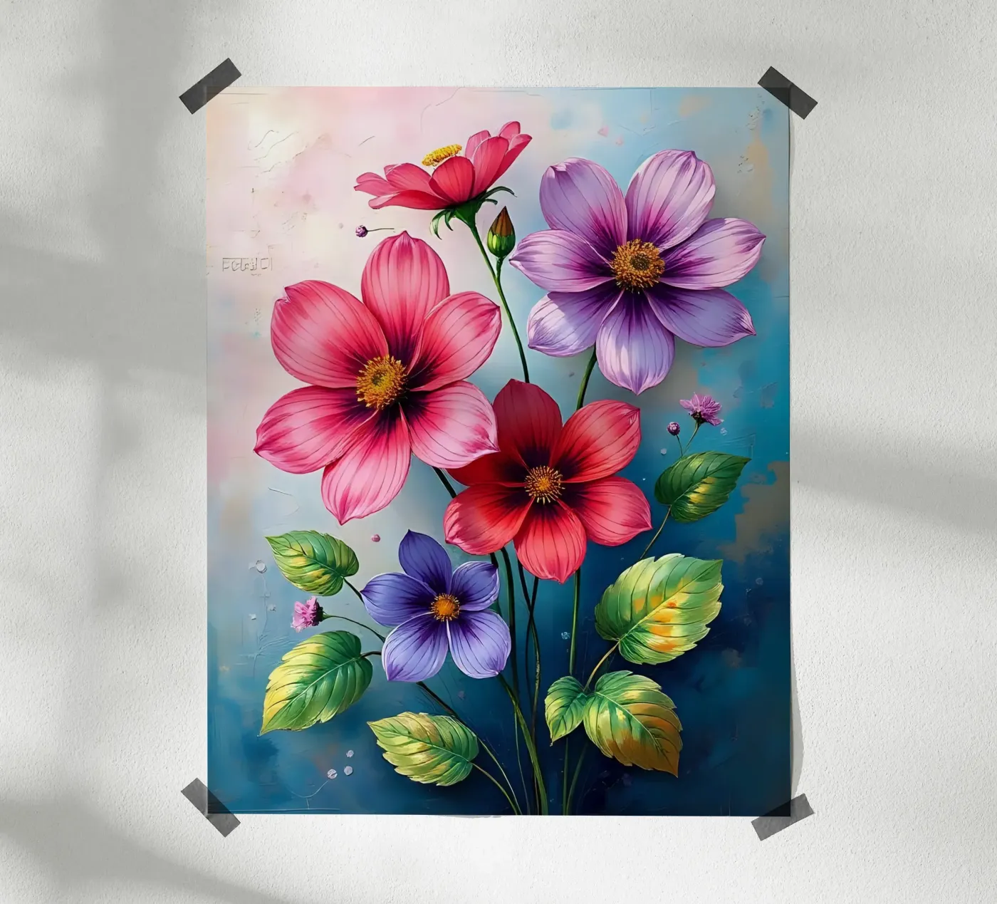 Blumen_4 Poster von Pink- und LoveArt by LK