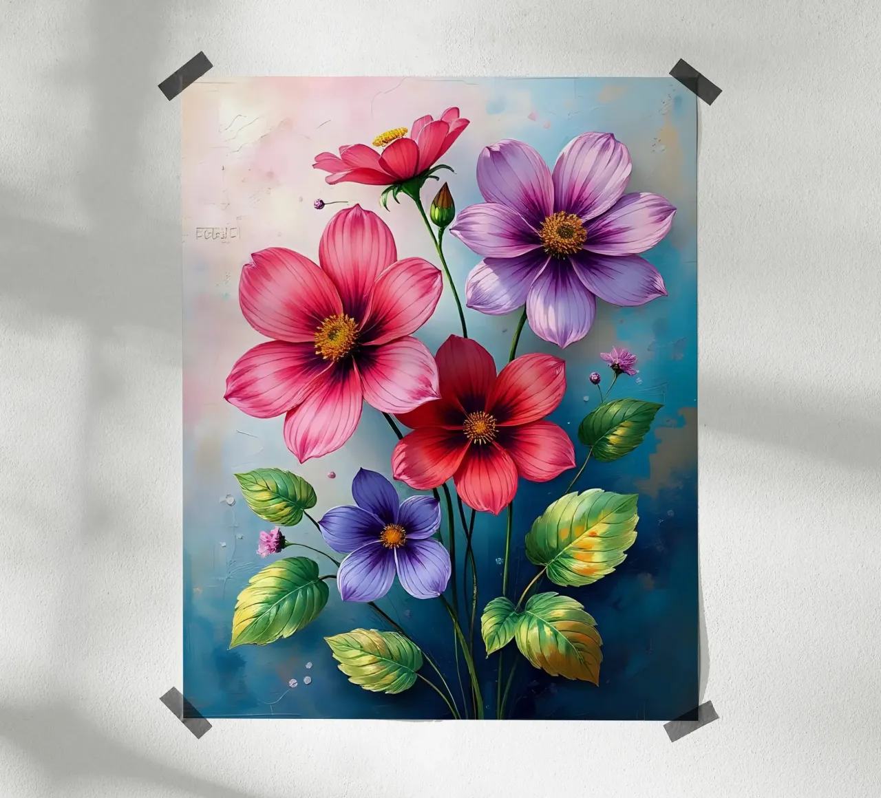 Blumen_4 poster da Pink- und LoveArt by LK