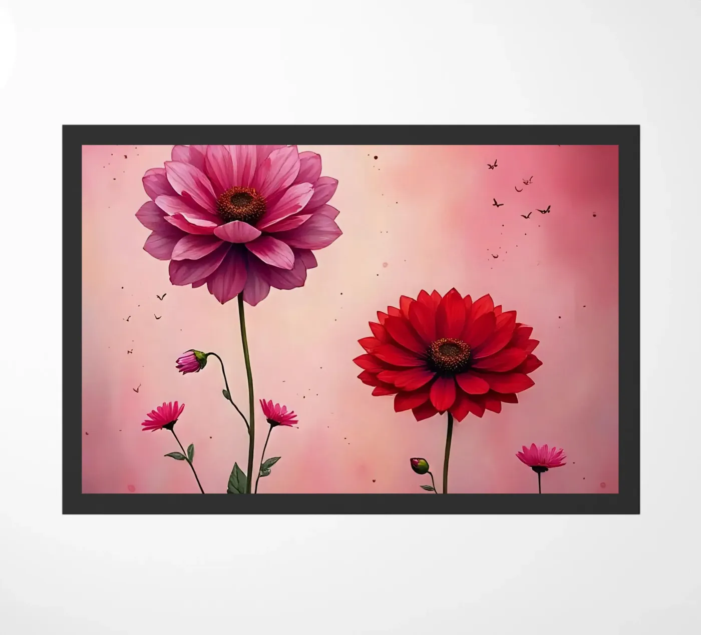 Blumen_5 doormat by Pink- und LoveArt by LK