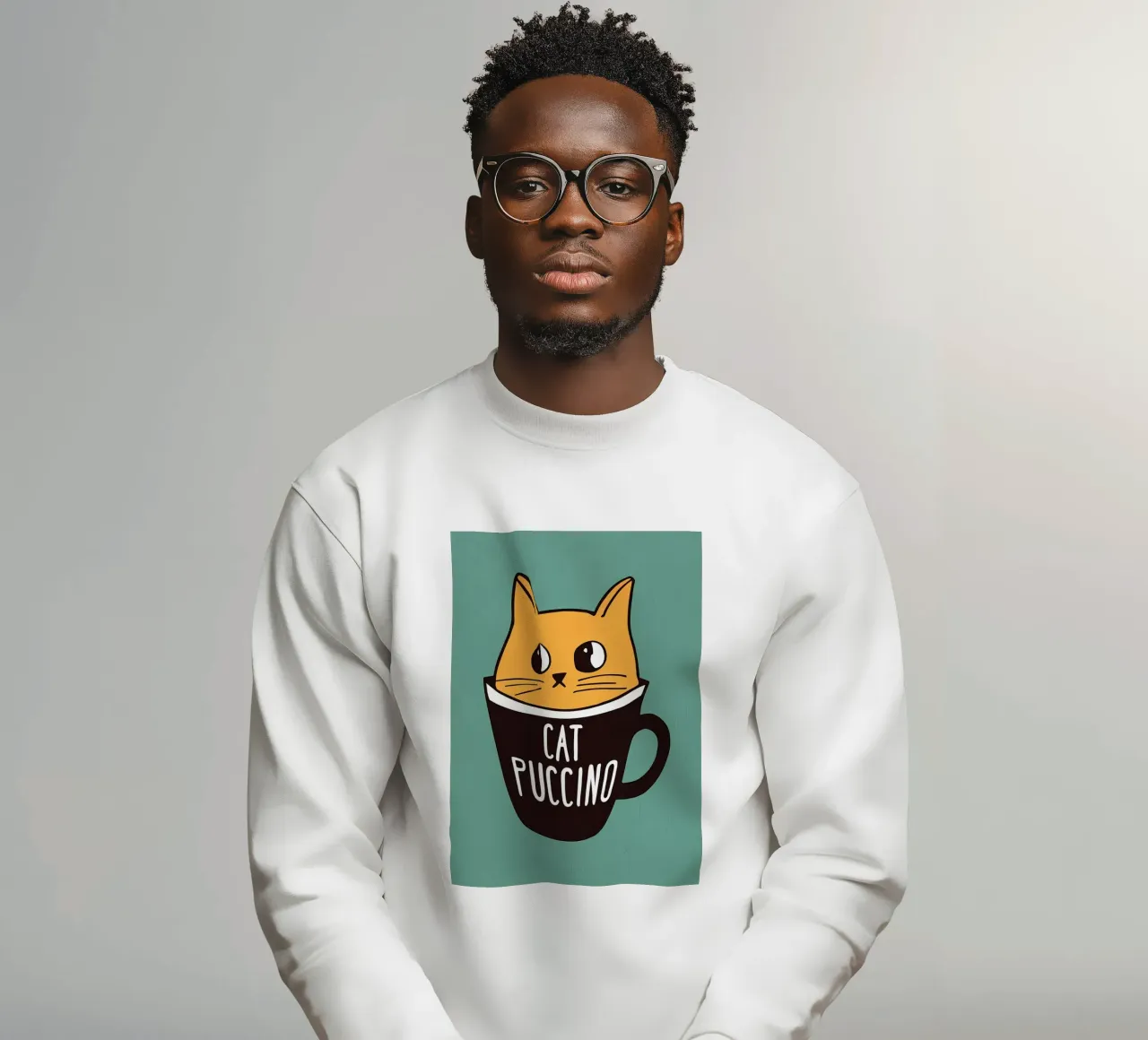 Gatti e caffè Cappuccino felpa da Bartosz Powalka
