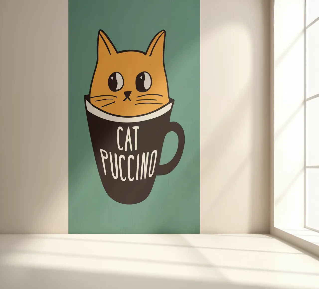 Cats and Coffee Cappuccino photo wallpaper by Bartosz Powalka