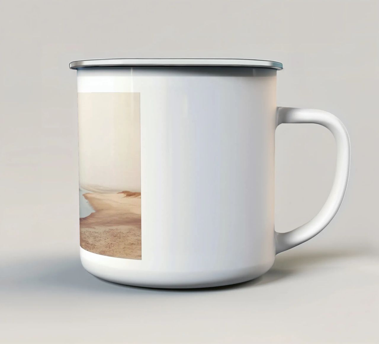 Paesaggio costiero tazza in smalto da Indigo Tides Art