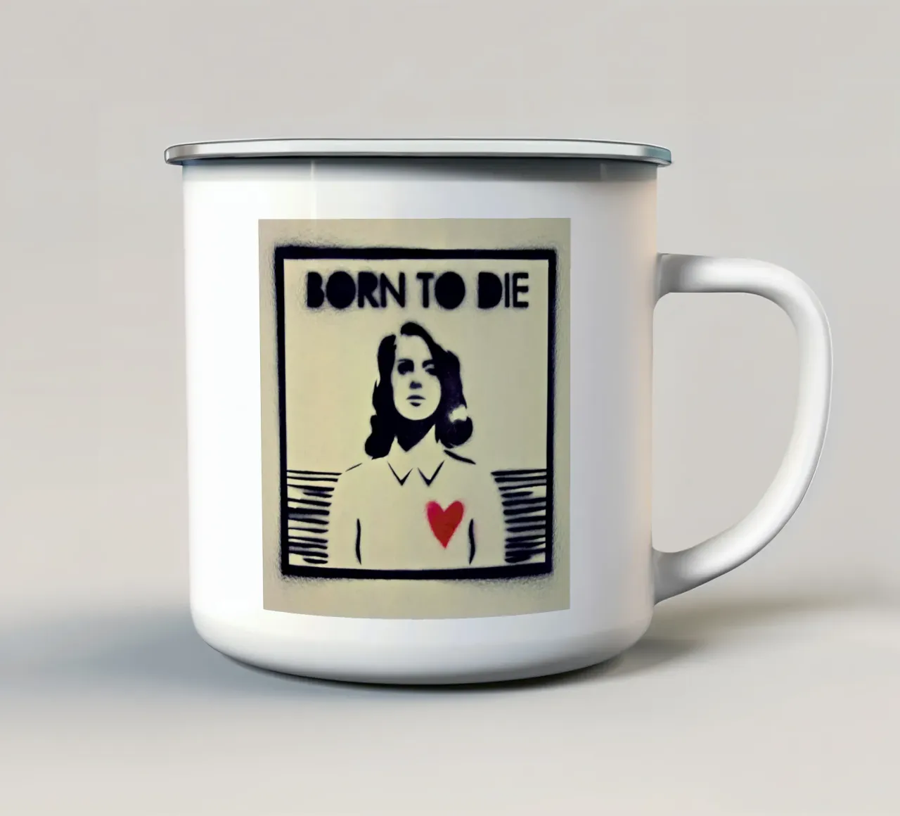 Born to die tazza in smalto da milsgan