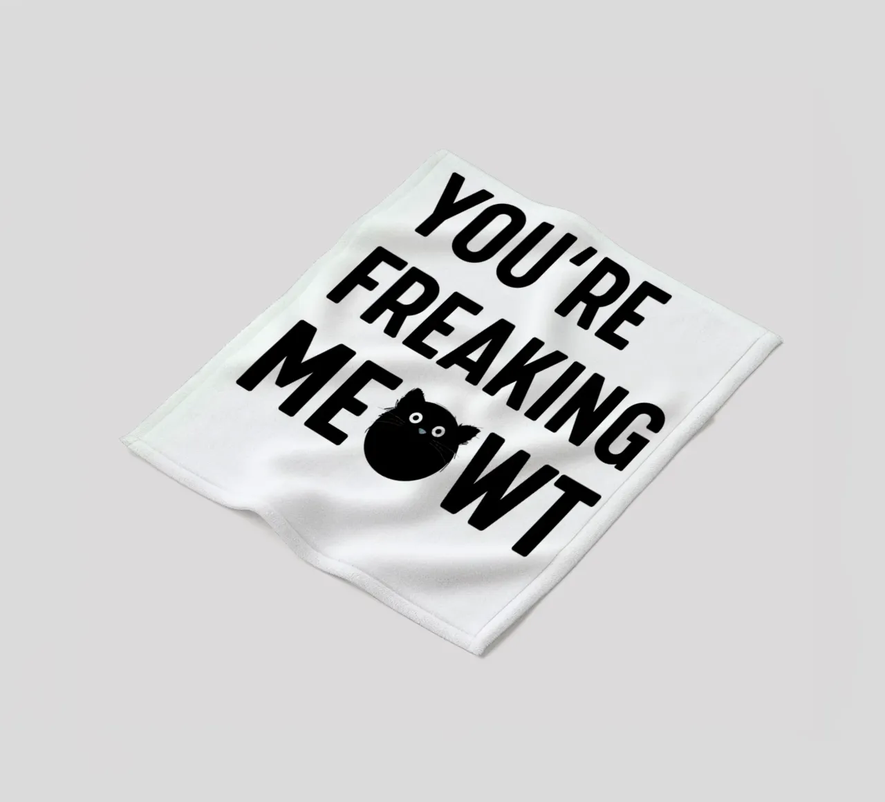 Cat Meowt coperta in pile da Doozal