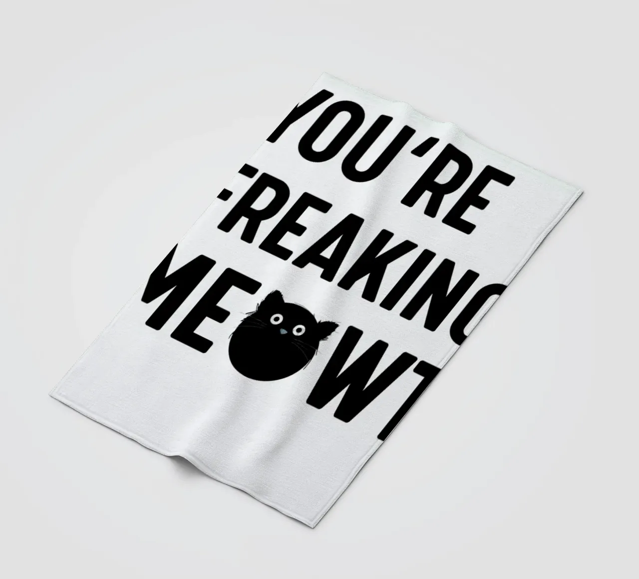 Cat Meowt coperta in pile da Doozal