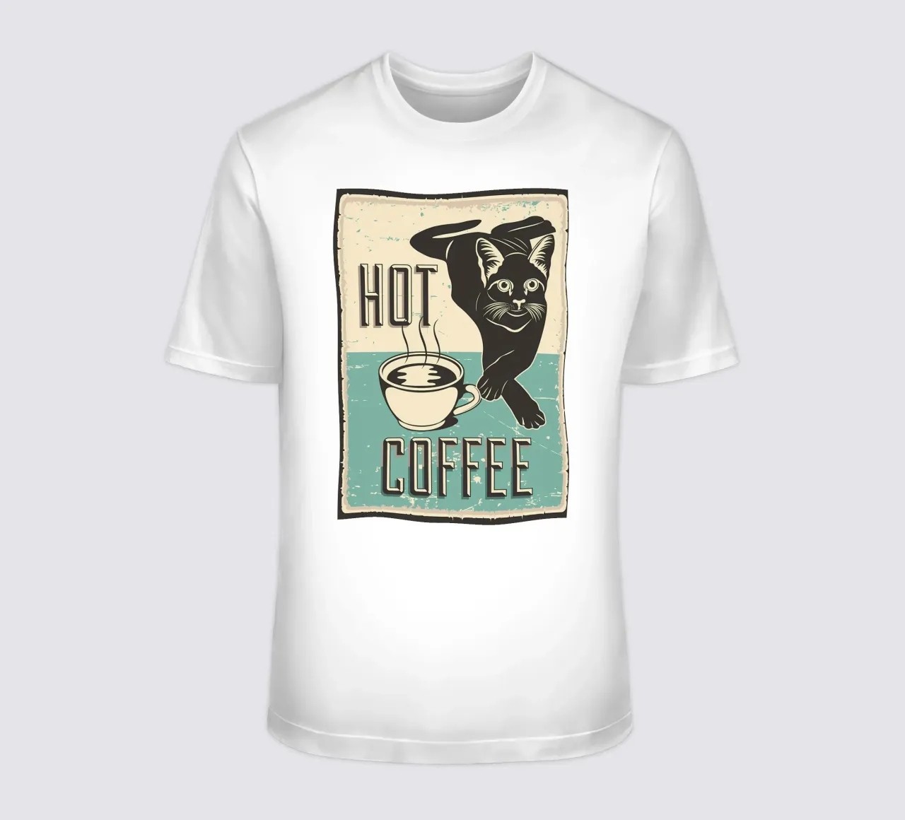 Gatto e caffè 7 t-shirt da Bartosz Powalka