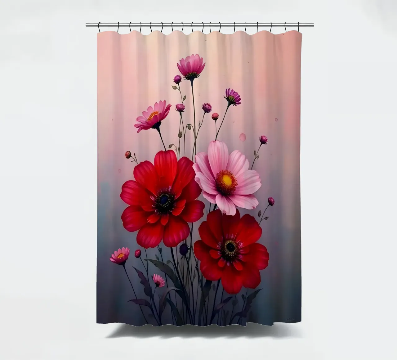 Blumen_6 shower curtain by Pink- und LoveArt by LK