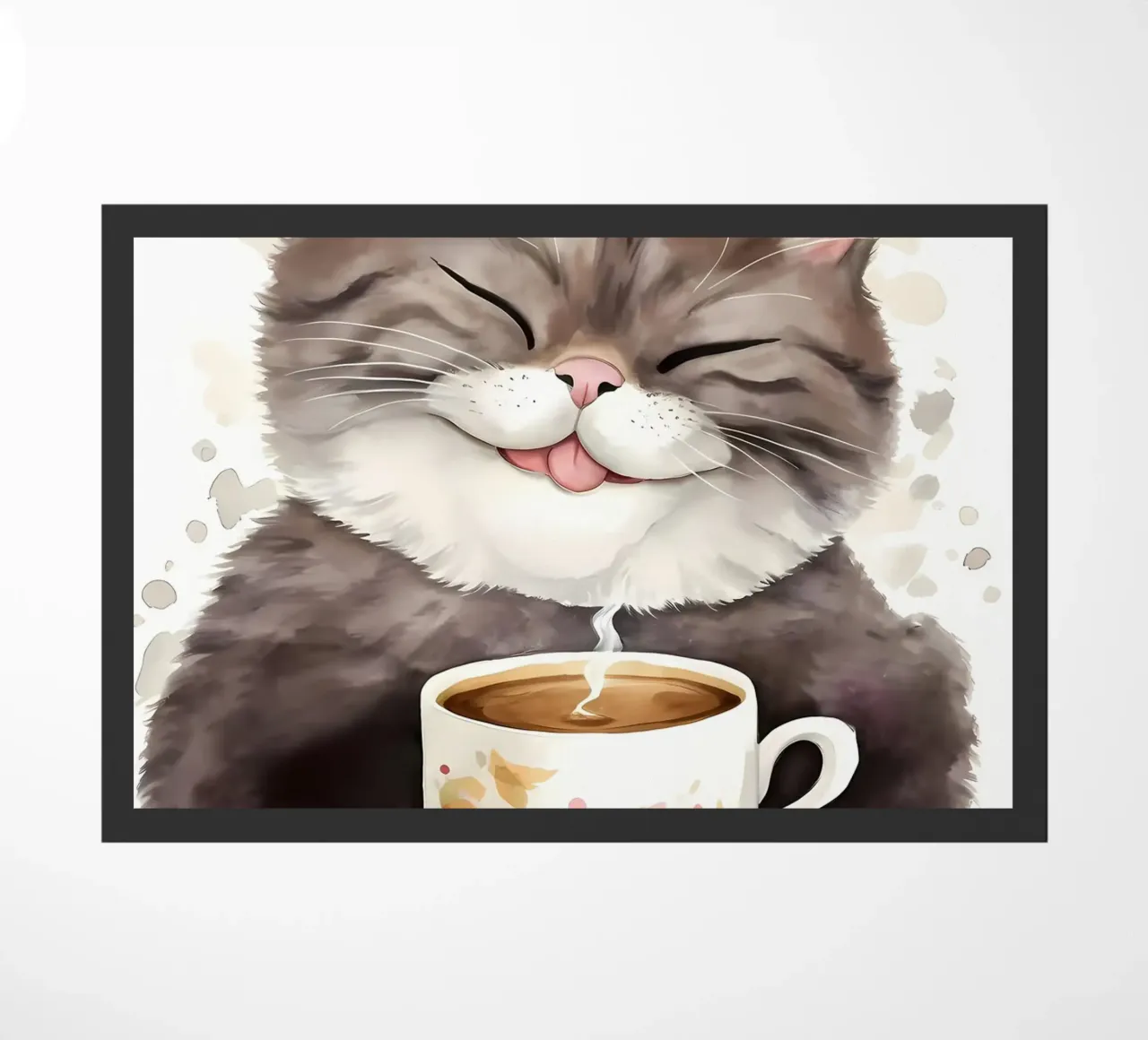 gatto con caffè zerbino da Bartosz Powalka