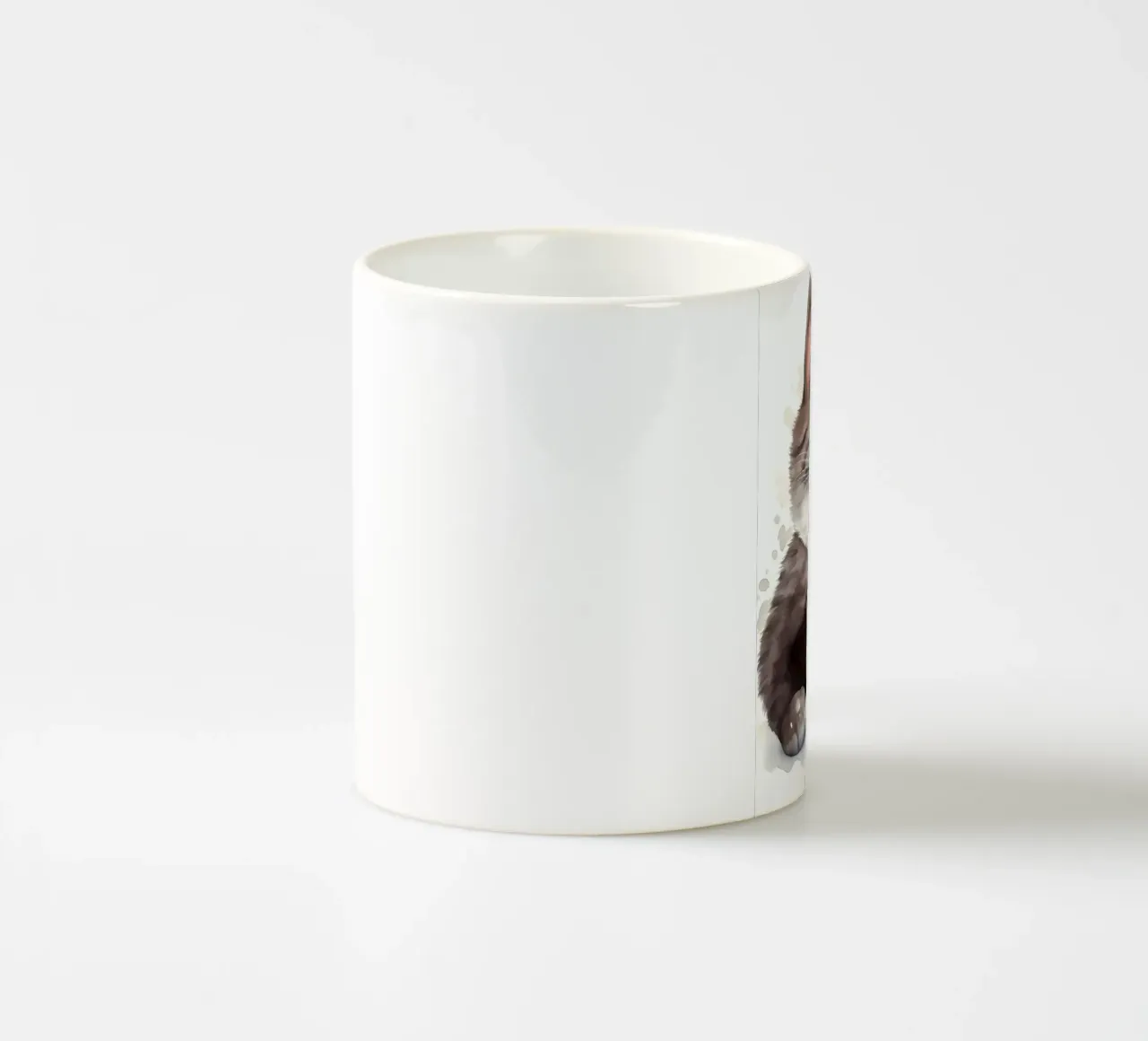 gatto con caffè tazza in ceramica da Bartosz Powalka