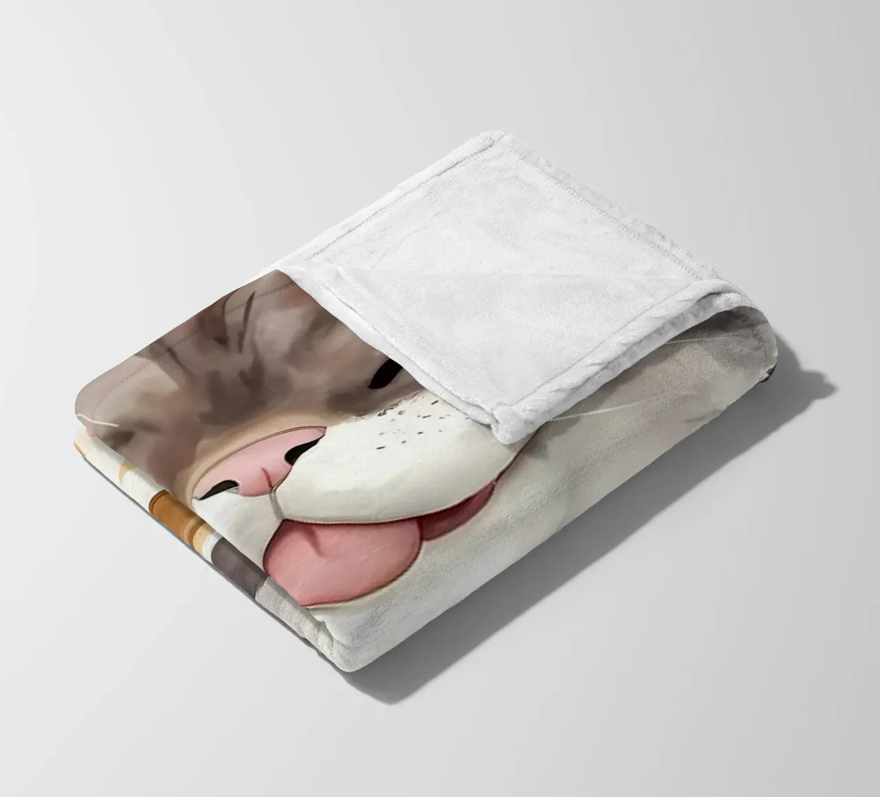gatto con caffè coperta in pile da Bartosz Powalka