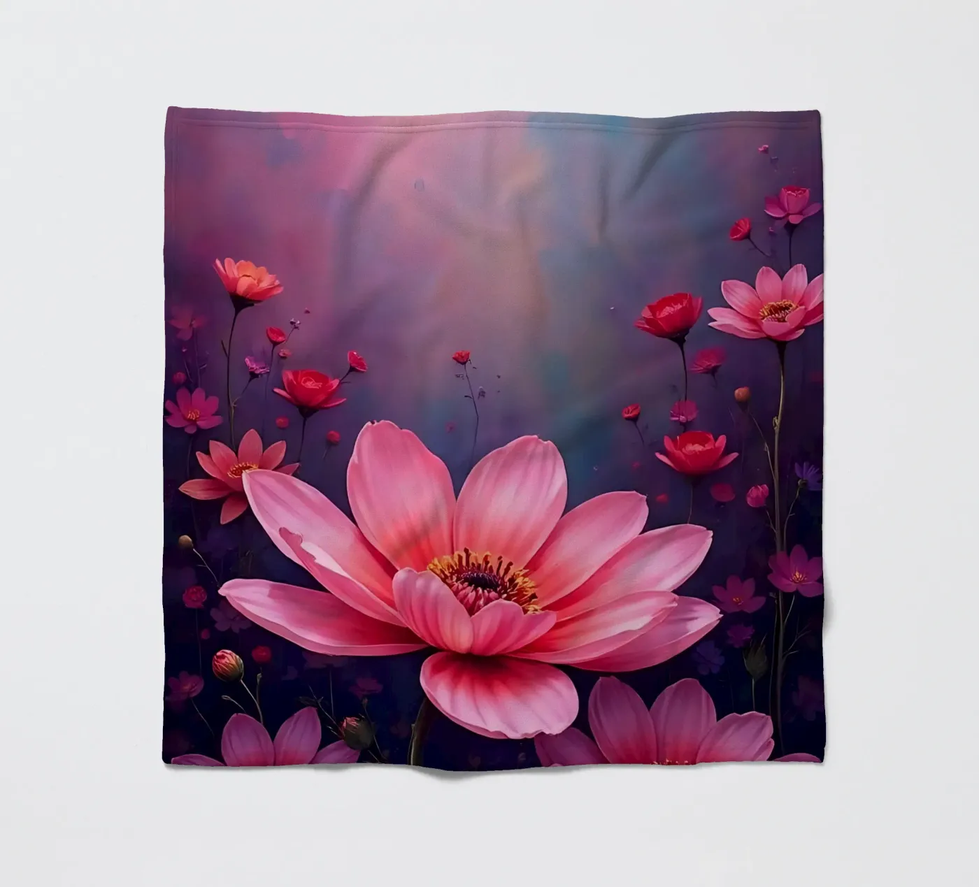 Blumen_7 Fleecedecke von Pink- und LoveArt by LK