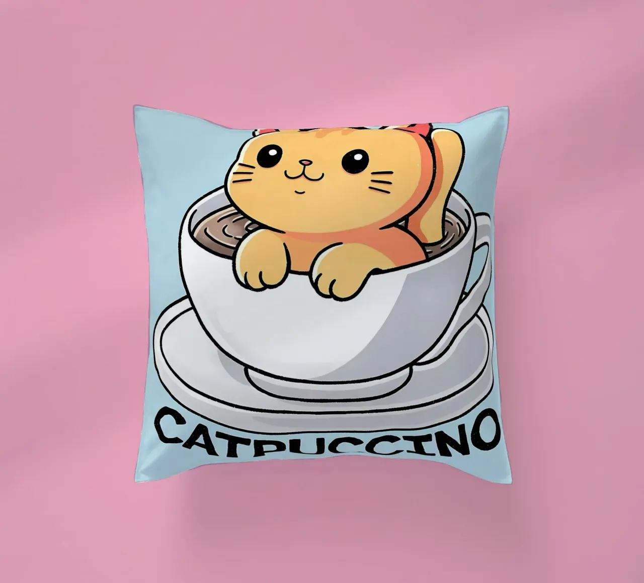 Cappuccino cat cuscino da Bartosz Powalka