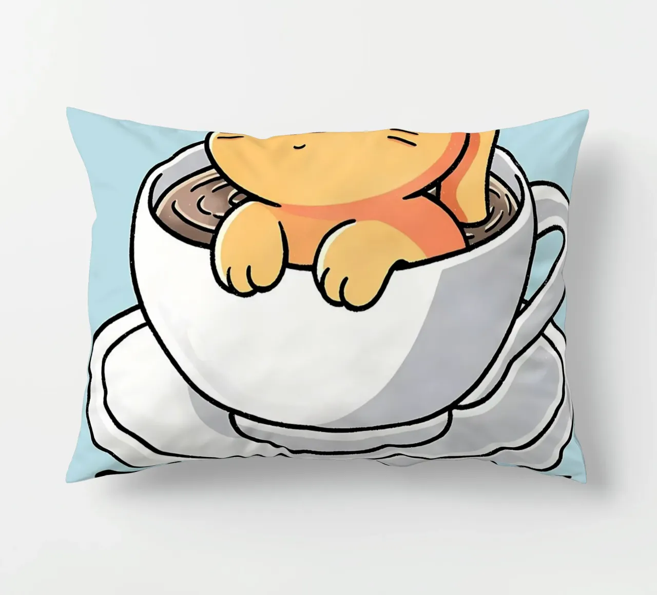 Cappuccino cat cuscino da Bartosz Powalka