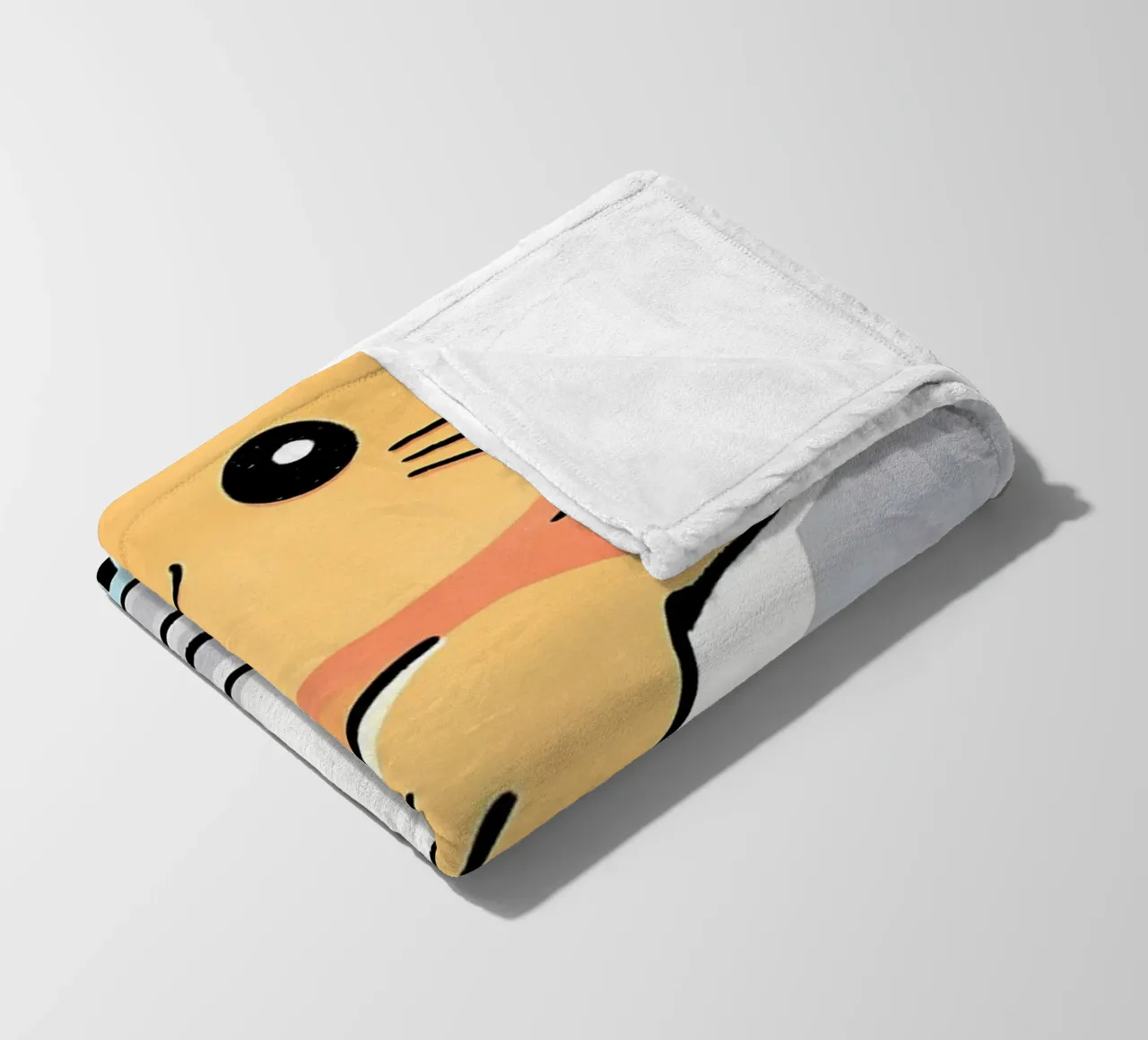 Cappuccino cat coperta in pile da Bartosz Powalka