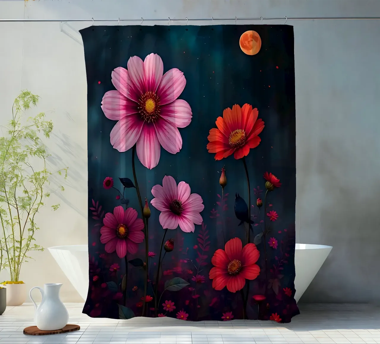 Blumen_8 tenda da doccia da Pink- und LoveArt by LK