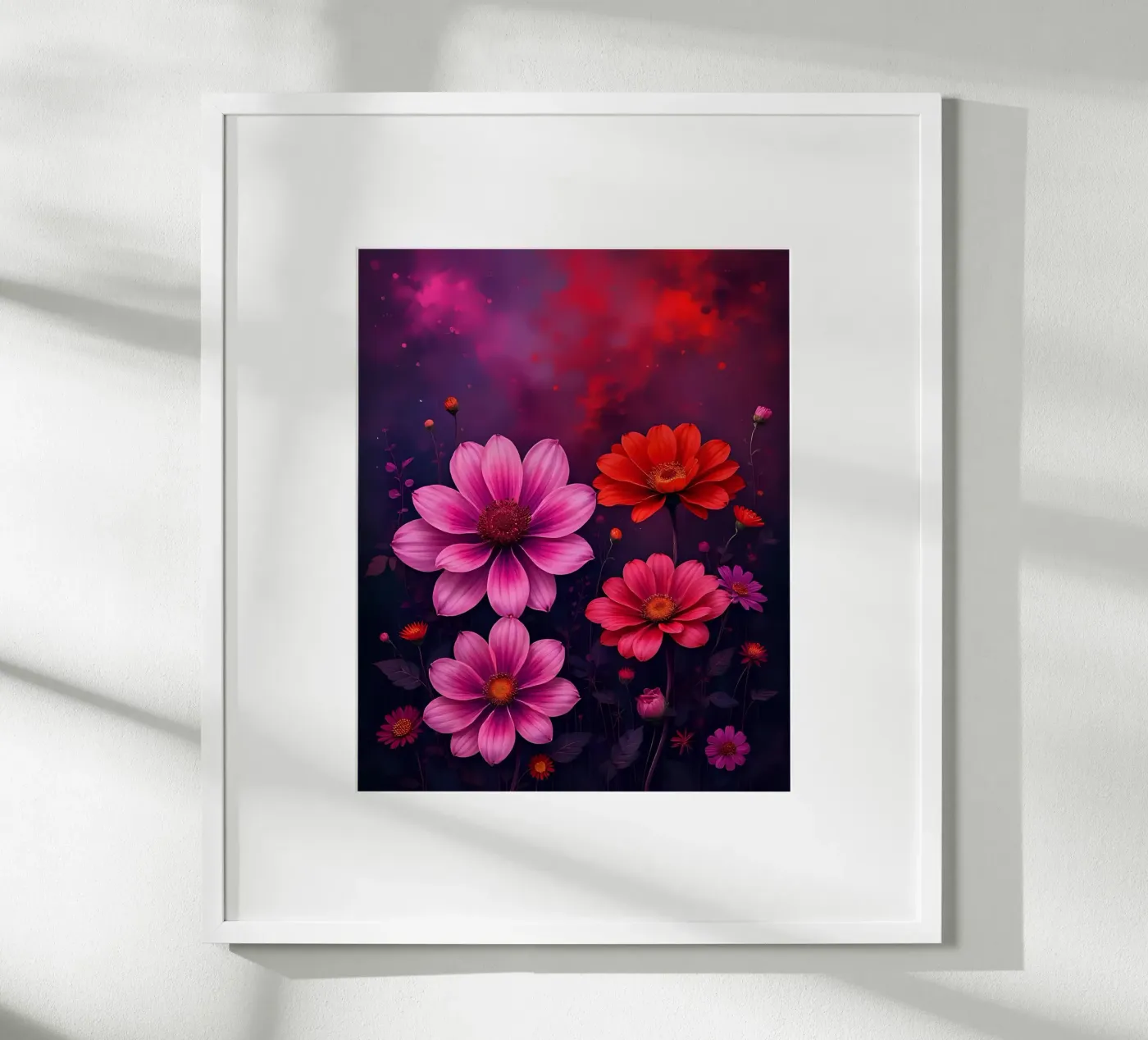 Blumen_9 poster van Pink- und LoveArt by LK