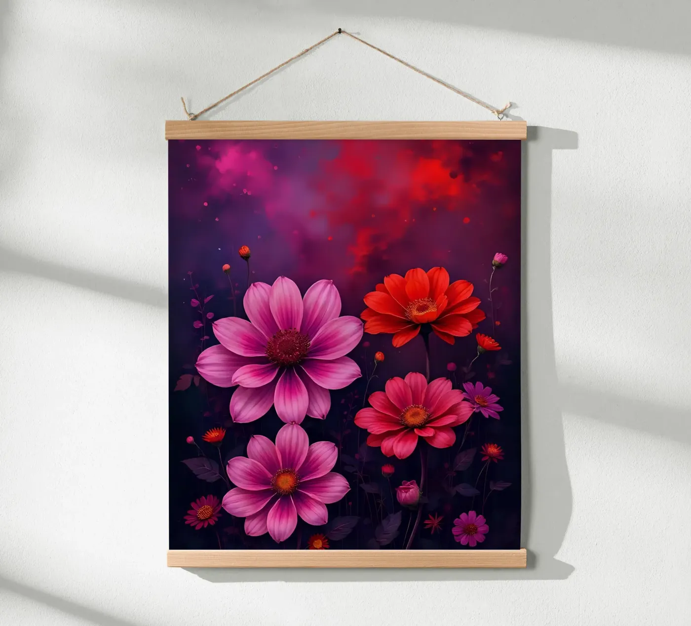 Blumen_9 poster van Pink- und LoveArt by LK
