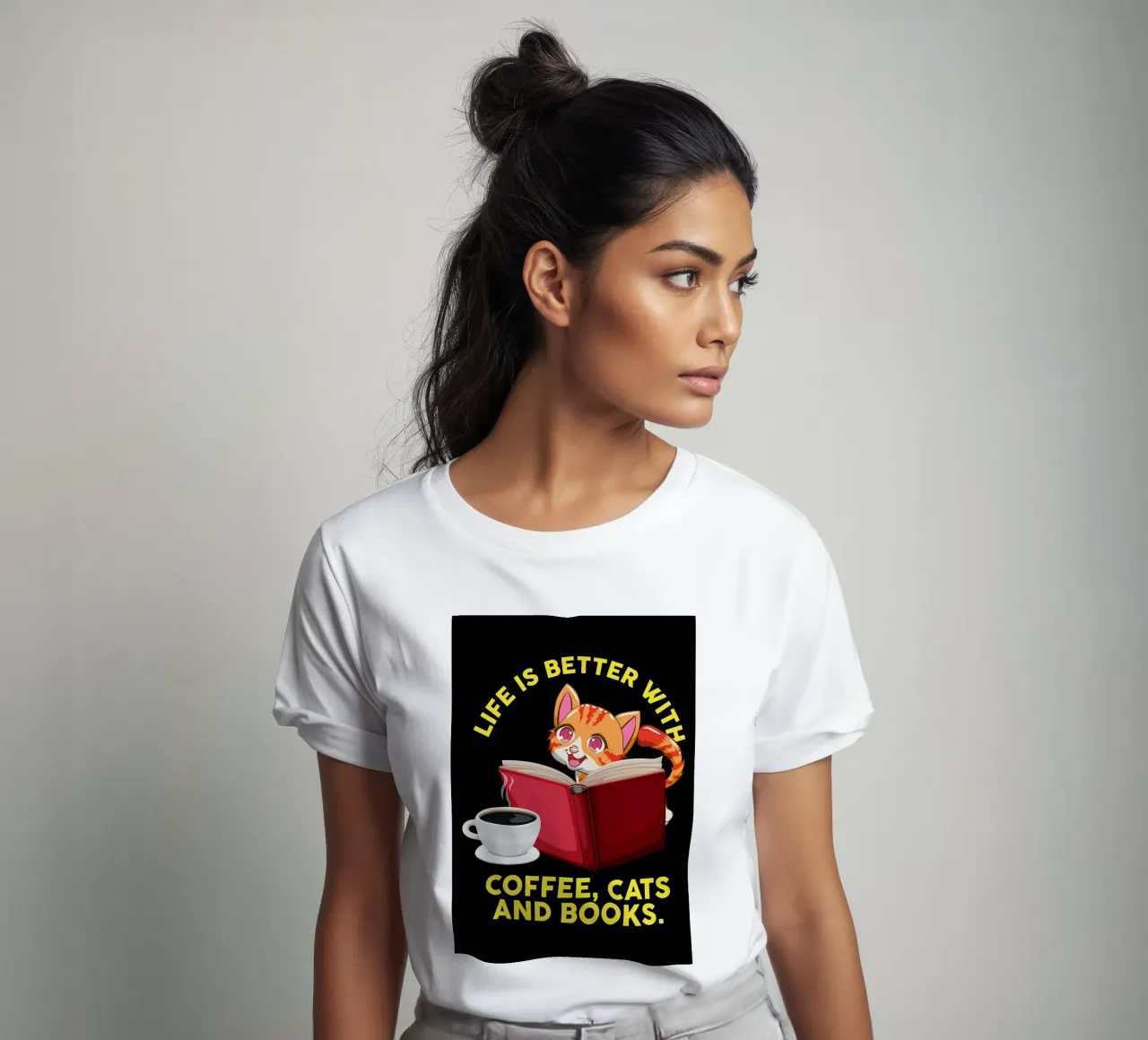 Das Leben ist besser mit Kaffee T-Shirt von Bartosz Powalka